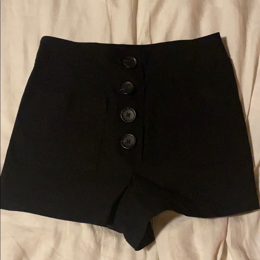 Black High Waisted Shorts